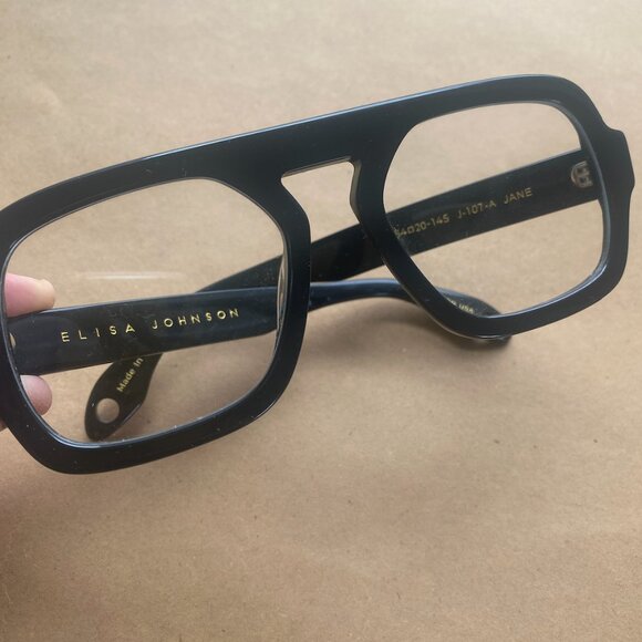 Elisa Johnson JANE IN GLOSS BLACK OPTICAL LENS - Picture 5 of 7